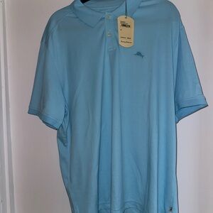 NWT Tommy Bahama Men's Light Blue Polo Shirt